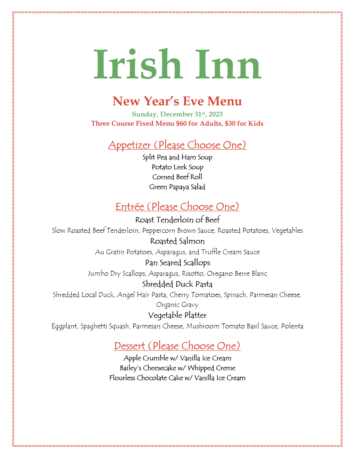 irish inn at glen echo for st patricks day